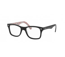 Ray-Ban RX 5228 5014 TOP BLACK ON TEXTURE RED